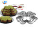 RK Bakeware China Foodservice NSF الفولاذ المقاوم للصدأ أربع أوراق البرسيم ماوس صب موس كعكة خواتم حسب الطلب الحجم