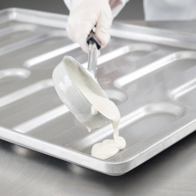 RK Bakeware China Foodservice NSF 0215 المزجج بالألمنيوم الصلب المدور نهاية Hoagie كعكة عموم همبرغر كعكة الخبز صينية