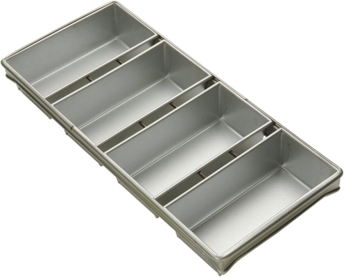 Rk Bakeware China Foodservice 906925 أدوات خبز تجارية 6 أشرطة صينية خبز فضية