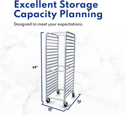 Rk Bakeware China Foodservice 36527 Commercial 10 Tier Aluminium Sheet Pan Rack Bun Pan Rack