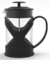 صانعات القهوة المحمولة ، مكبس قهوة زجاجي من البورسليكات العالي ، بلاستيك أسود ، مكبس فرنسي
