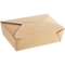 علب طعام ورقية من ورق الكرافت يمكن التخلص منها في حاويات الغداء