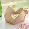 صندوق خبز ورق كرافت يمكن التخلص منه يأخذ وجبة غداء حاوية