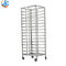 RK Bakeware China-Commercial Catering الفولاذ المقاوم للصدأ Gastronorm Food Tray Rack Trolley GN1 / 1
