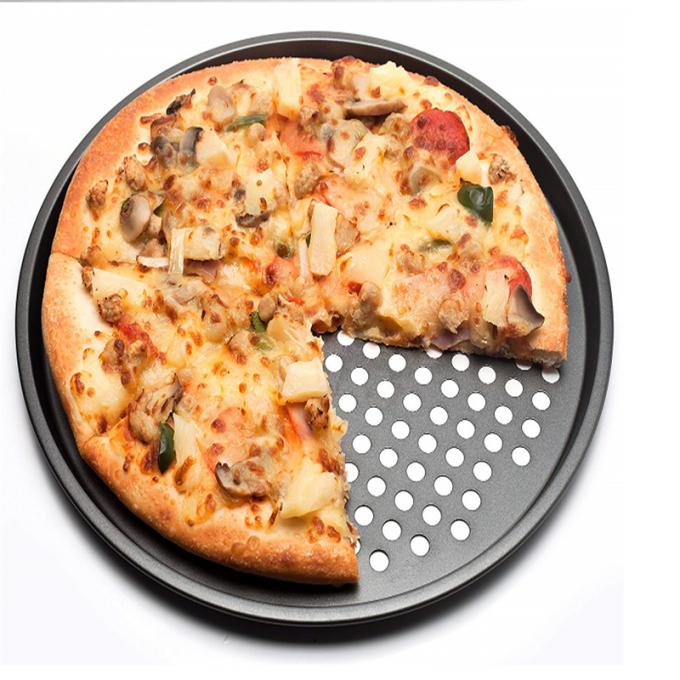 Rk Bakeware China Manufacturer-Nonstick Aluminum Pizza Disk with Rim
