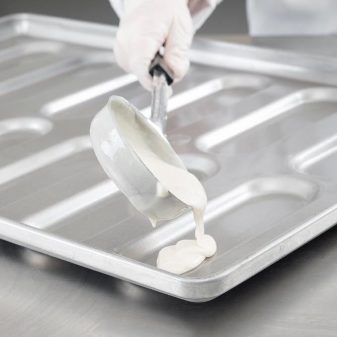 RK Bakeware China Foodservice NSF 0215 المزجج بالألمنيوم الصلب المدور نهاية Hoagie كعكة عموم همبرغر كعكة الخبز صينية 2