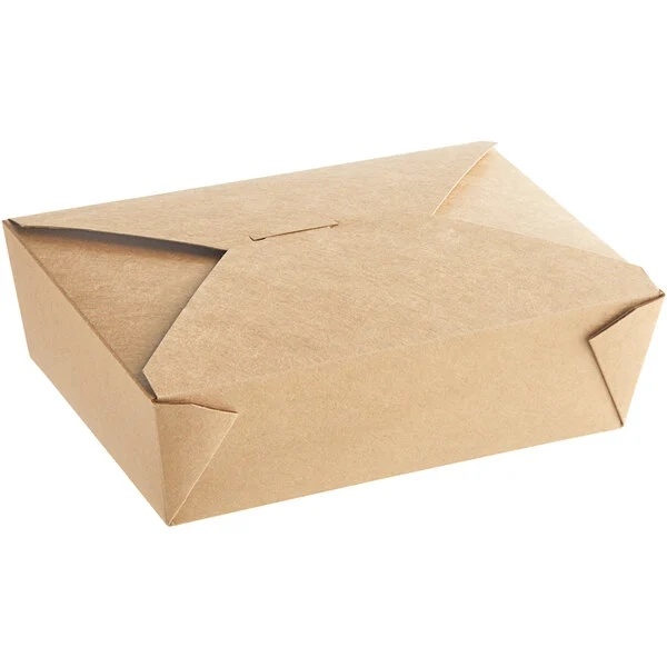 Rk Bakeware China Disposable Kraft Paper Take out Container Lunch Meal Food Box Paper Baking Box Paper Cake Box